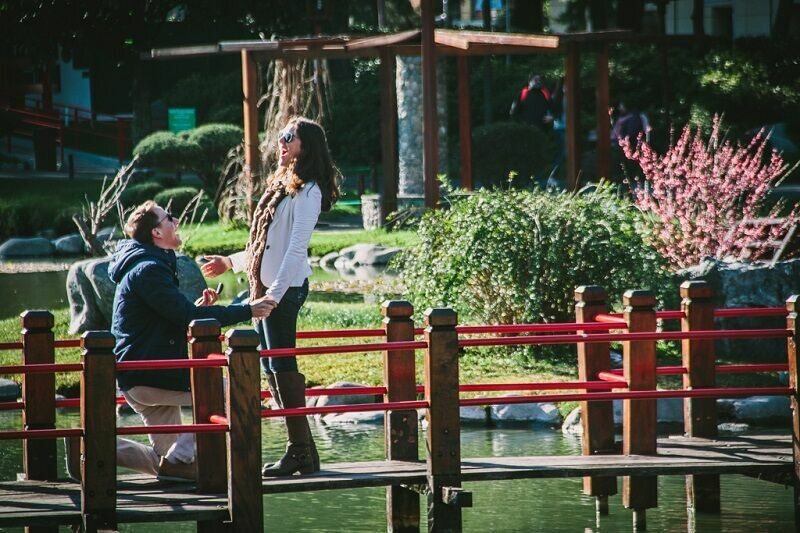 Pedido de casamento surpresa no Jardim Japonês de Buenos Aires — fotografia 2