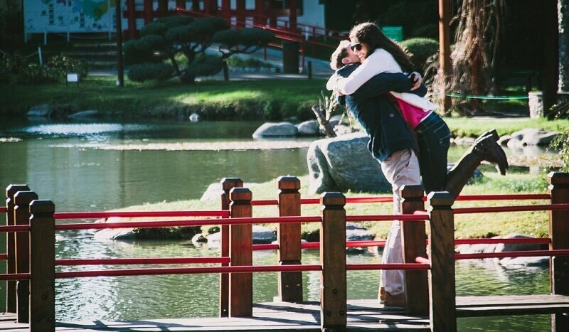 Pedido de casamento surpresa no Jardim Japonês de Buenos Aires — fotografia 3